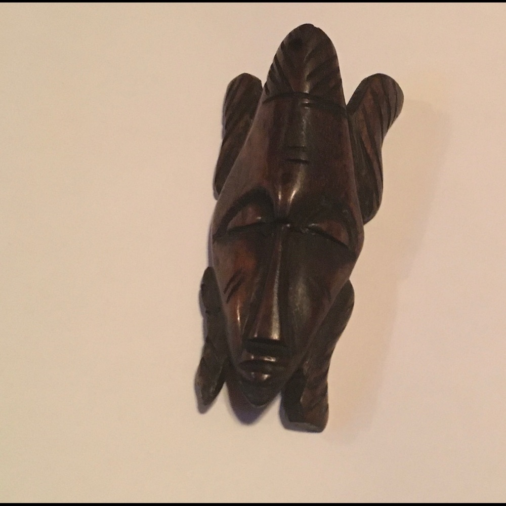 Kenyan Mask pendant necklace